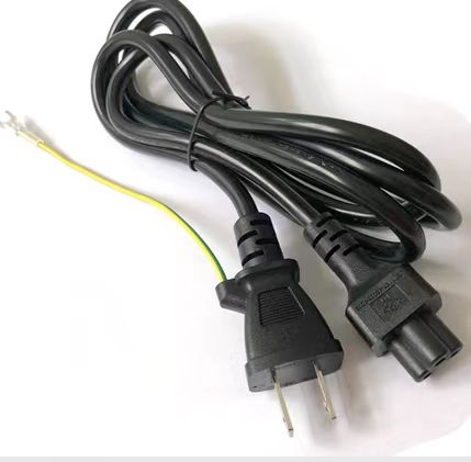 Japan 6FT 0.75mm 2pin Plug to C13 Power Cord Plug